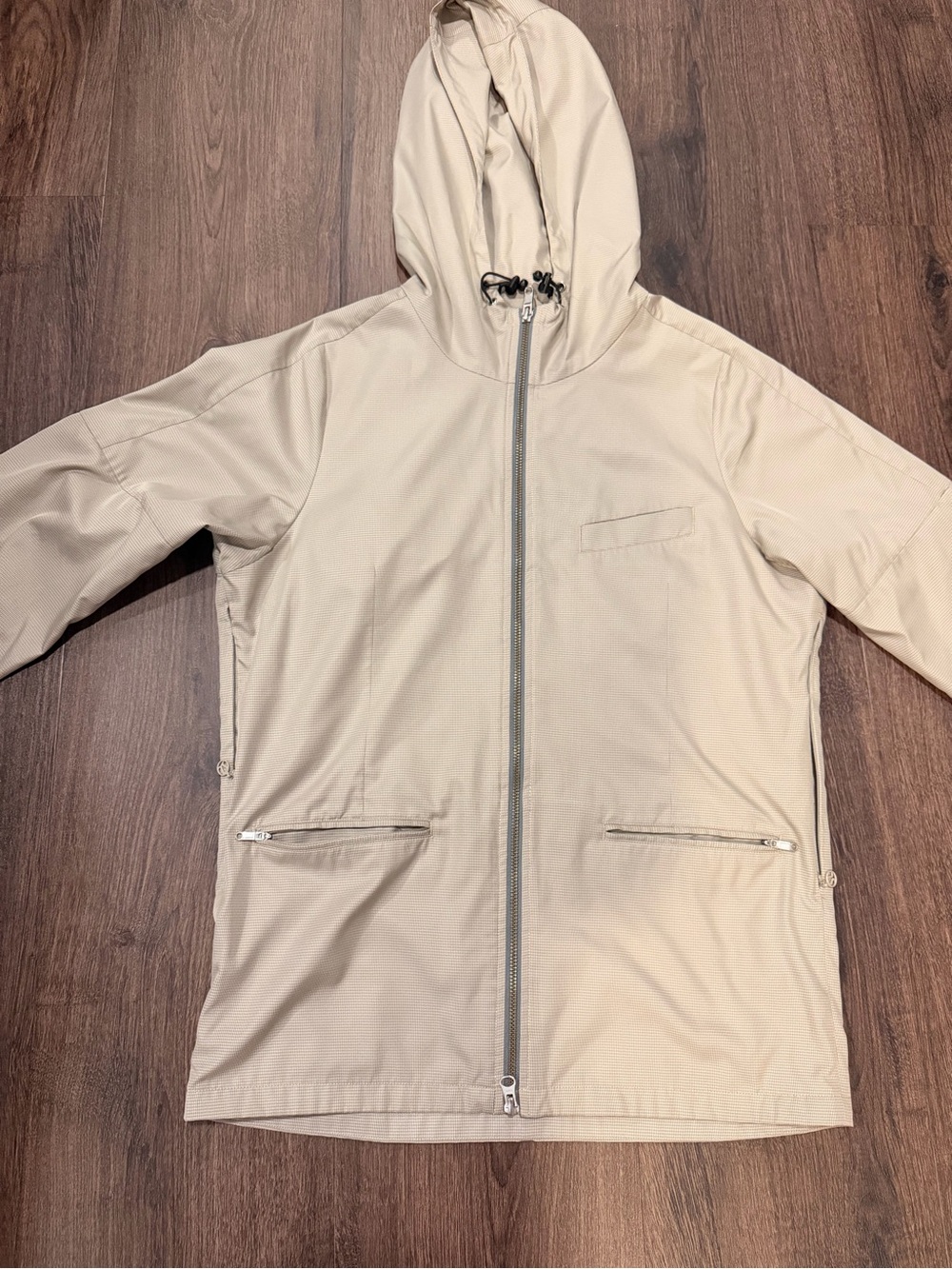 lululemon athletica Men's Hooded Raincoat in Beige